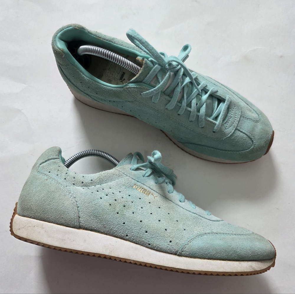 Puma Suede Classic Teal Sneakers Womens 8.5